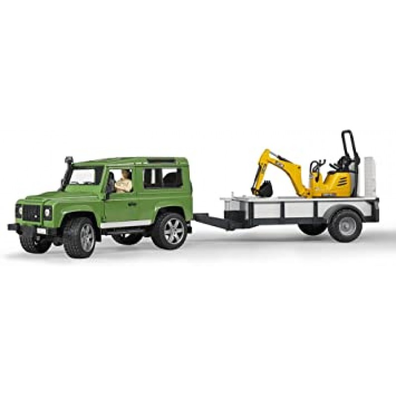 bruder(블루더) Land Rover & JCB 굴삭기 견인 세트 BR02593