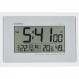 CASIO(카시오) 탁상용 시계 전파 화이트 디지털 생활 환경 온도 습도 캘린더 표시 IDL-100J-7JF