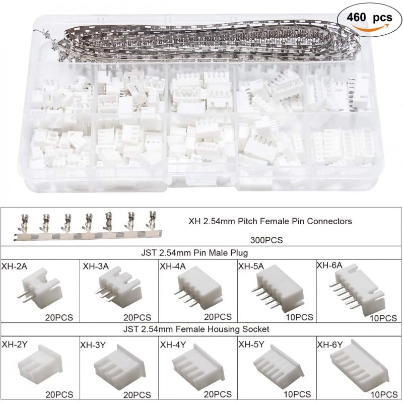 압착 공구 AWG26-18, 1550PCS Dupont 수/암 핀 커넥터가 있는 래칫 0.1-1.0mm² 및 2.54mm 3.96mm 커넥터