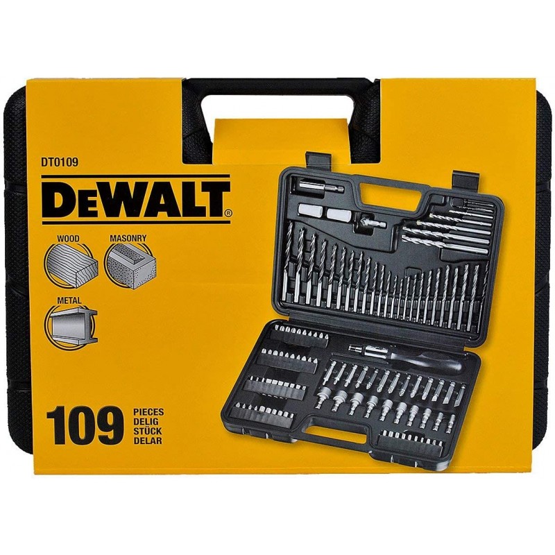 디월트 DeWalt DT0109 스크루드라이버 및 드릴비트 세트(109개)