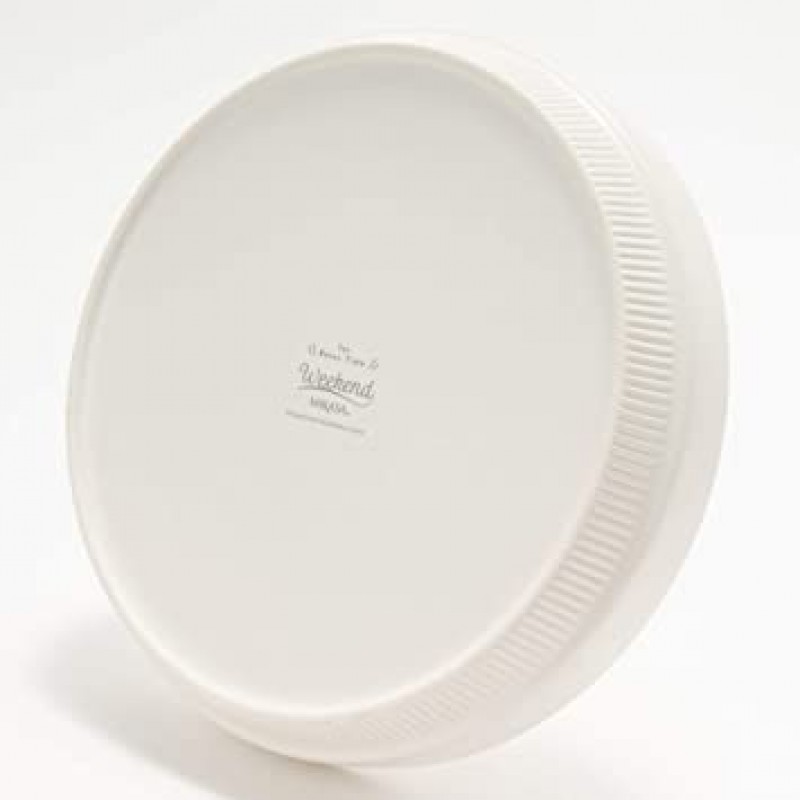 MIKASA 카레 파스타 접시 화이트 직경 23 높이 3.8cm 450ml 전자레인지 식세기 오븐 대응 T-789414