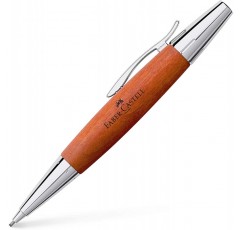 Faber-Castell 138382 - 샤프펜슬 e-모션 배나무/메탈, 리드: 1.4mm, 배럴 색상: 브라운/실버