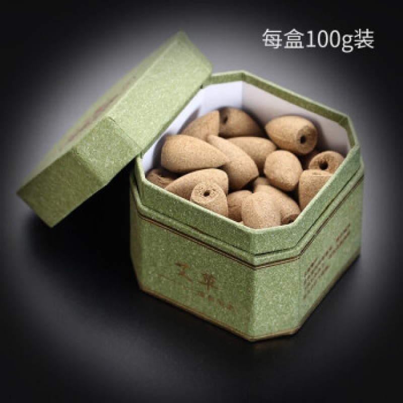 천연 쑥 실내 홈 다방 쑥 인센스 콘 50pcs/100g