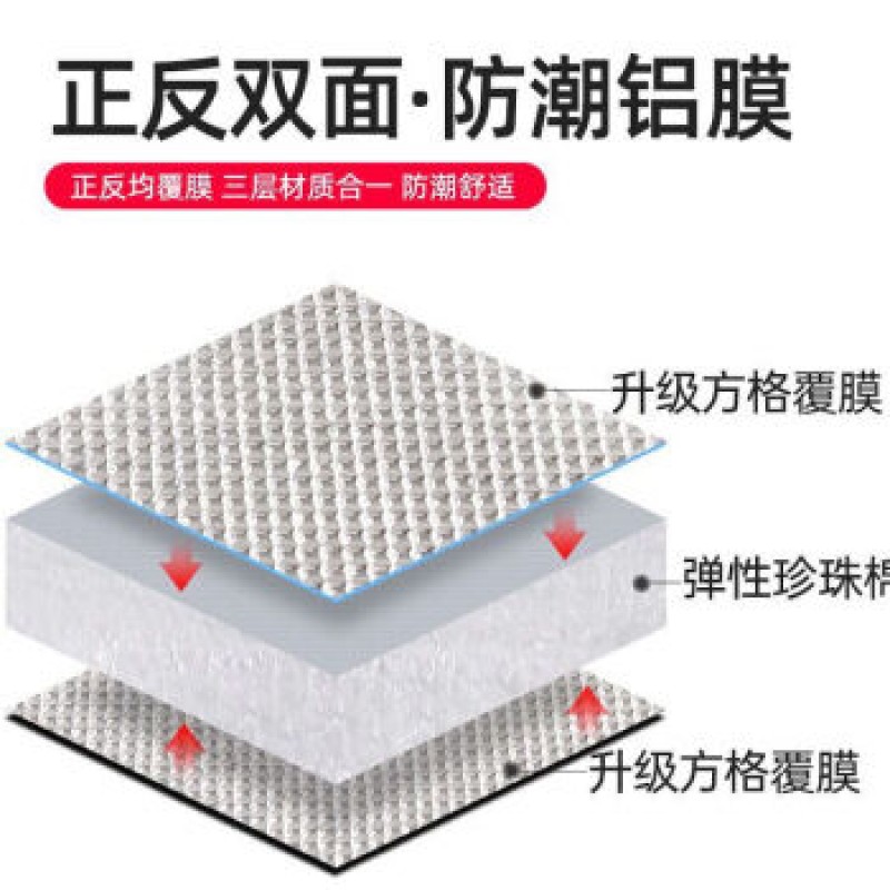 양면 알루미늄 방수 방습 텐트 매트 아웃도어 피크닉 두꺼운 매트 200cmX200cm/두께8cm