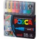 Posca 아크릴 페인트 마커 세트, 8색 미세, PC-3M, 버전 2(PC3M8SET)