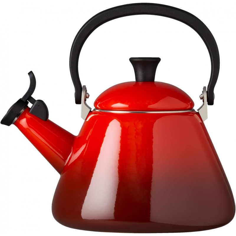 Le Creuset Kone 스토브-탑 주전자 인덕션 및 주철 에나멜 스틸을 포함한 모든 호브 유형에 적합 1.6L