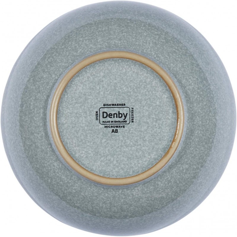 Denby 380048945 엘리먼츠 라이트 그레이 4피스 라이스볼 세트