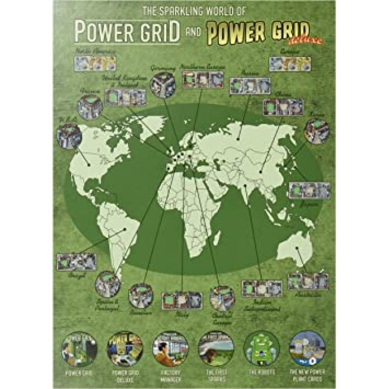 Power Grid The Stock Companies 보드 게임 2~6인용 13세 이상