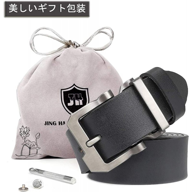 JingHao 벨트 가죽 캐주얼 디자이너 블랙 벨트 31