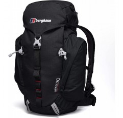 Berghaus 남녀공용 Arrow 배낭 30L - 컴팩트, 통기성 백팩 여행용 및 캠핑 배낭 원사이즈 블랙/레드