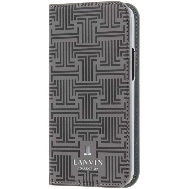 LANVIN COLLECTION (랑방 컬렉션) iphone11pro 케이스 수첩형 카드 수납 Folio Case Monogram (Grey)