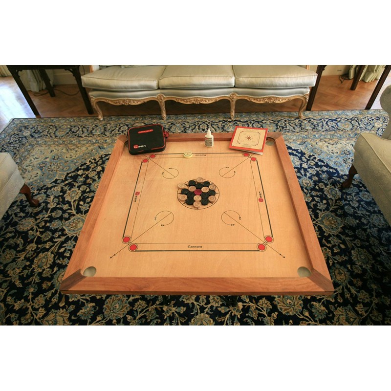 Uber Games Carrom 캐롬 세트 | 더 나은 리바운드를 위한 하드 에지 | Kika 어린이 청소년