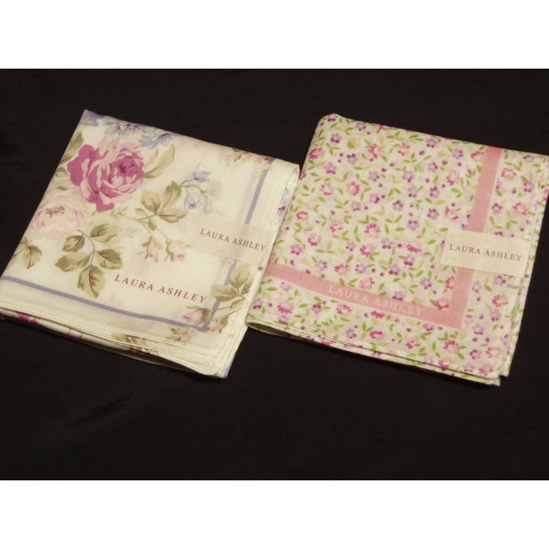 LAURA ASHLEY 로라 애슐리 여성 손수건 2장