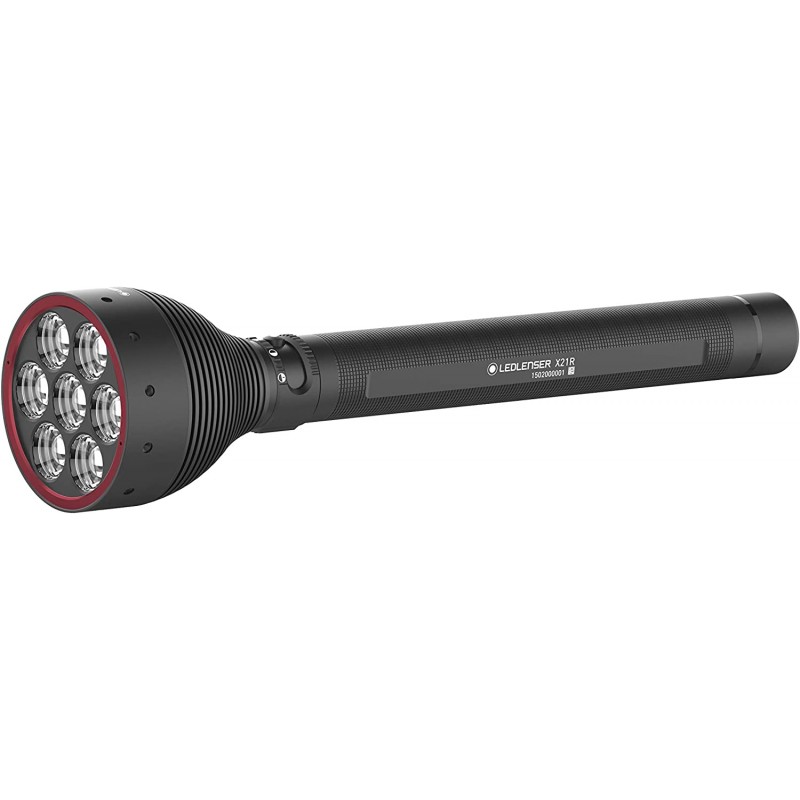 Ledlenser X21R 토치 LED, 서치 라이트 장거리 빔 800m 집중식 X-Lens 기술 벽면 장착