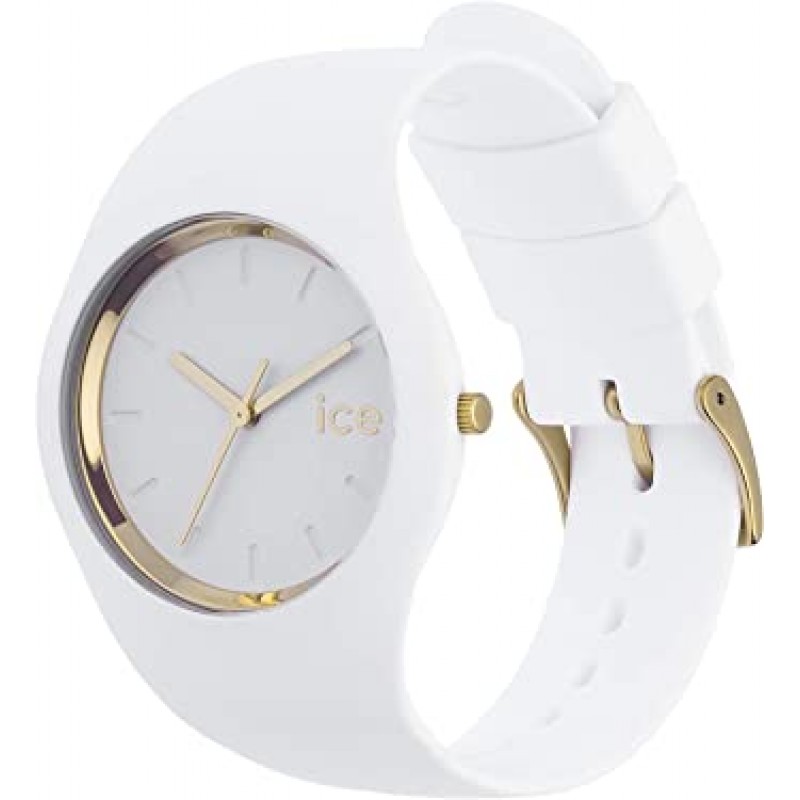 Ice-Watch - ICE Glam White - 실리콘 스트랩이 있는 여성용 손목시계