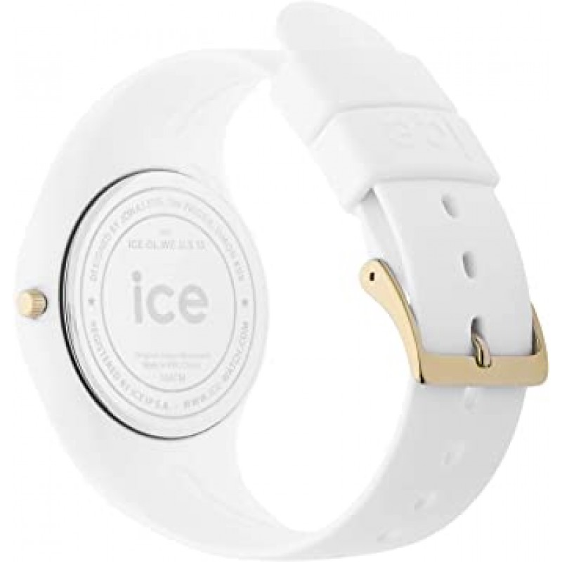 Ice-Watch - ICE Glam White - 실리콘 스트랩이 있는 여성용 손목시계