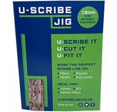 U scribe Jig 18mm(11/16인치) 3개 세트 - 주방, 침실 및 가구 설치를 위한 도구 필러, 근막 및 패널 설치