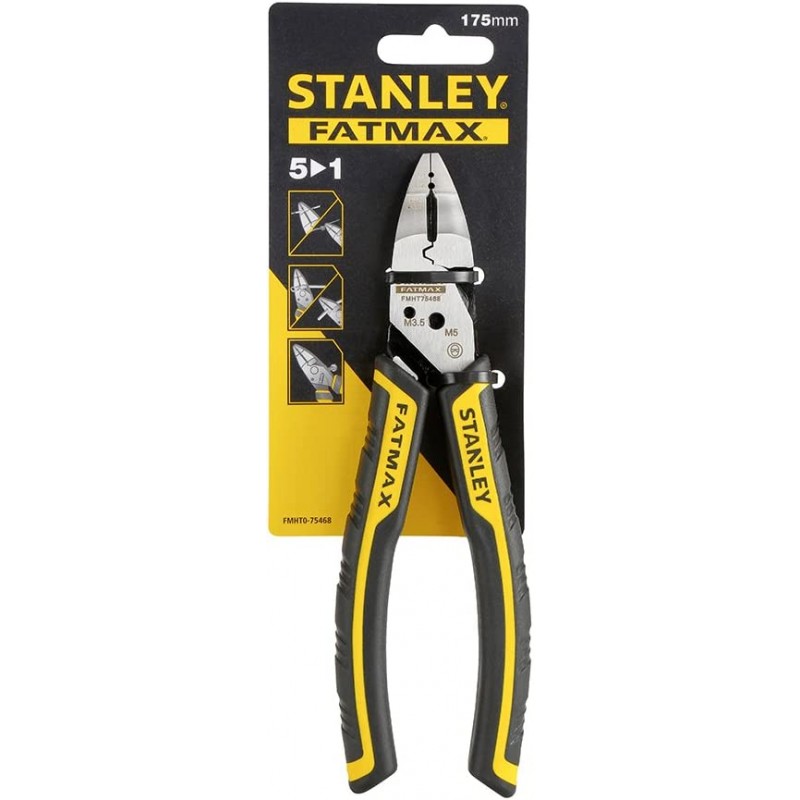 STANLEY FMHT0-75468 Fatmax 5 in 1 콤비네이션 플라이어 블랙 원 사이즈