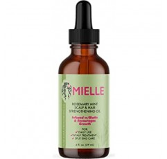 Mielle Organics 로즈마리 민트 두피 및 모발 강화 오일 - 비오틴 및 에센셜 오일 함유