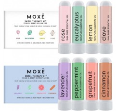 목스 MOXE 냄새 훈련 키트, 미국산, 8가지 에센셜 오일(1단계 및 2단계 번들)