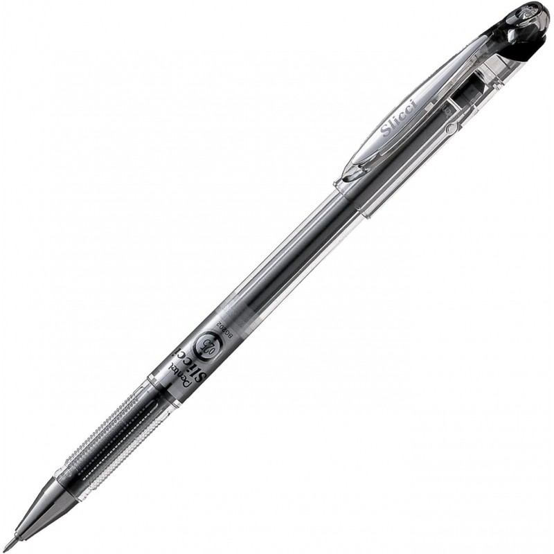 Pentel Arts Slicci 0.25mm 엑스트라 파인 젤 펜, 검정 잉크, 12개 상자(BG202-A)