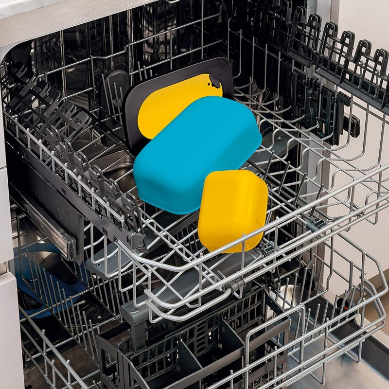 Guzzini On The Go 런치박스 도시락 용기 900 cc 노란색/20 x 12 x 7 cm