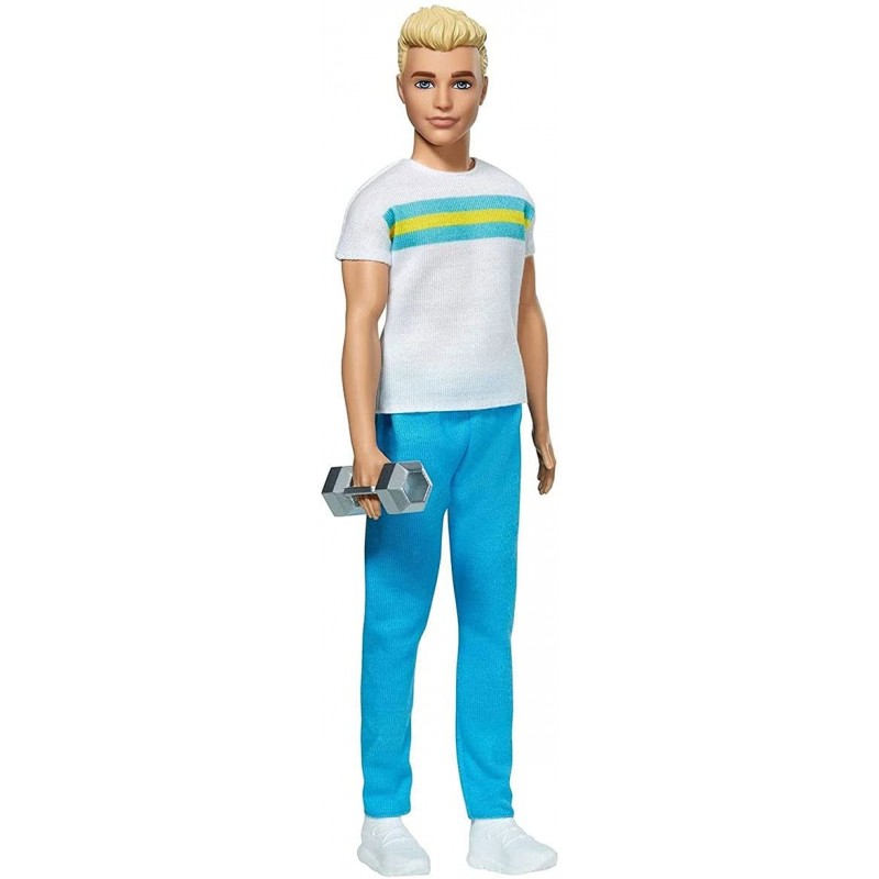 Barbie Ken 60주년 기념 인형 2 티셔츠, 애슬레저 팬츠와 후퇴 레트로 운동 룩