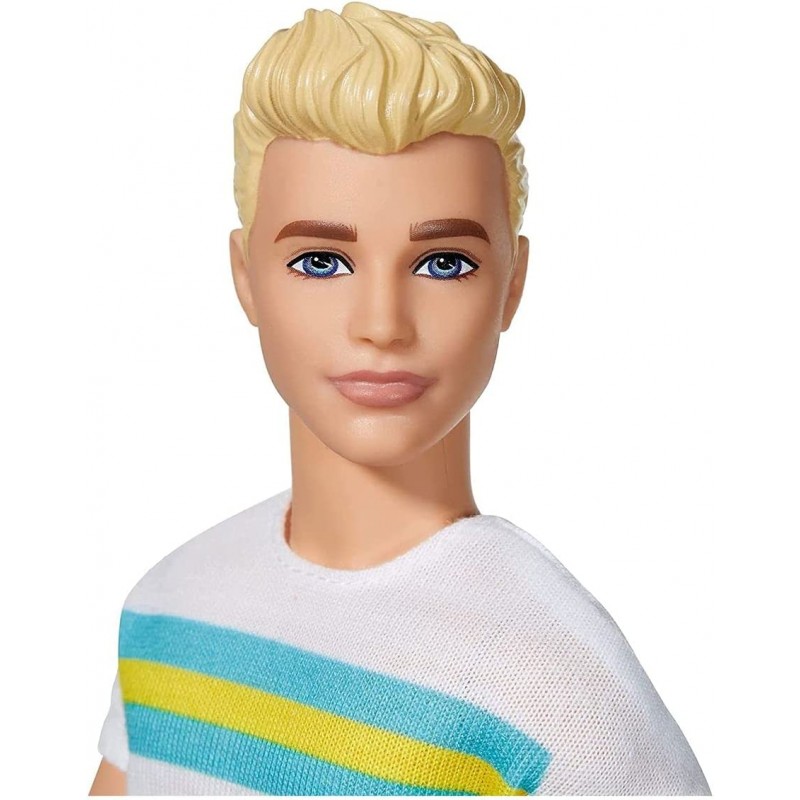 Barbie Ken 60주년 기념 인형 2 티셔츠, 애슬레저 팬츠와 후퇴 레트로 운동 룩