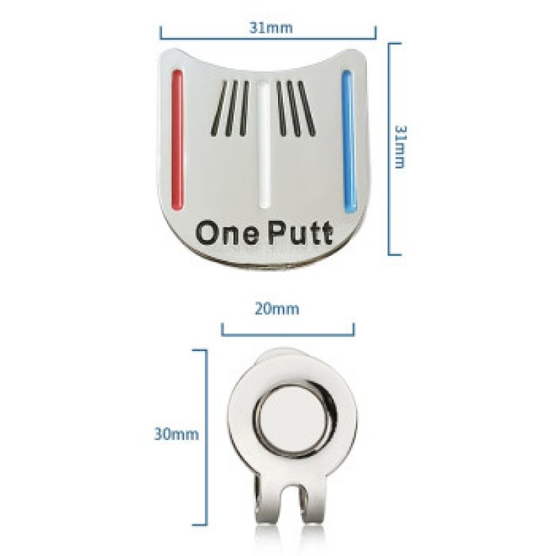 골프 모자 원 퍼트 볼 마커 자석 클립