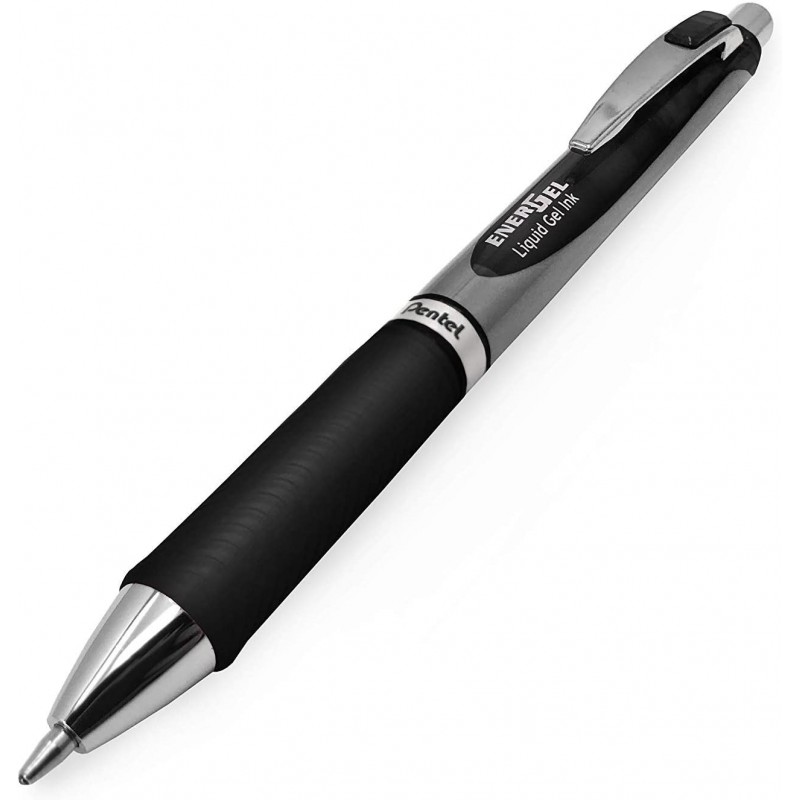 Pentel  에너젤 BL80 1.0mm 개폐식 젤 잉크 펜 - 블랙(9개 팩)