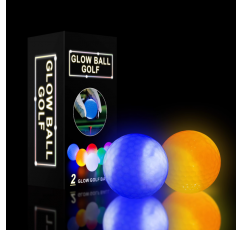 야간 골프 연습 LED 골프공 2pcs/color