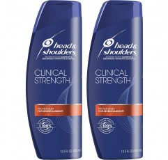 Head and Shoulders 비듬 방지 클리니컬 스트렝스, 지루성 피부염 샴푸, 400ml (2개)