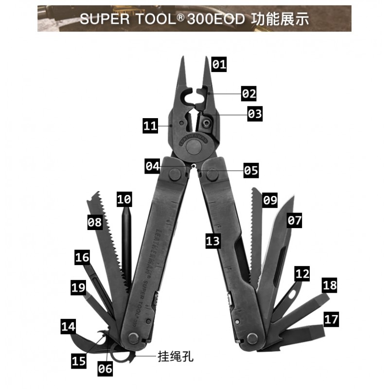 Leatherman SUPER TOOL 300 EOD 슈퍼 툴 ST300 EOD 툴 플라이어