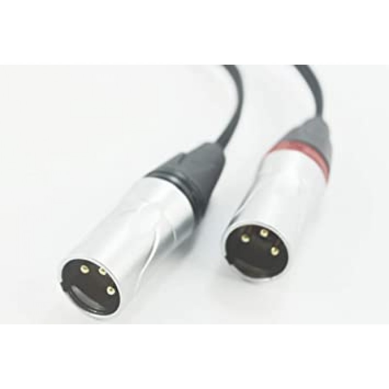 4.4mm 변환 XLR 4.4mm to XLR(L-R) 은도금선 케이블 외경 8mm 변환 플러그 밸런스 오디오 케이블1M 3FT