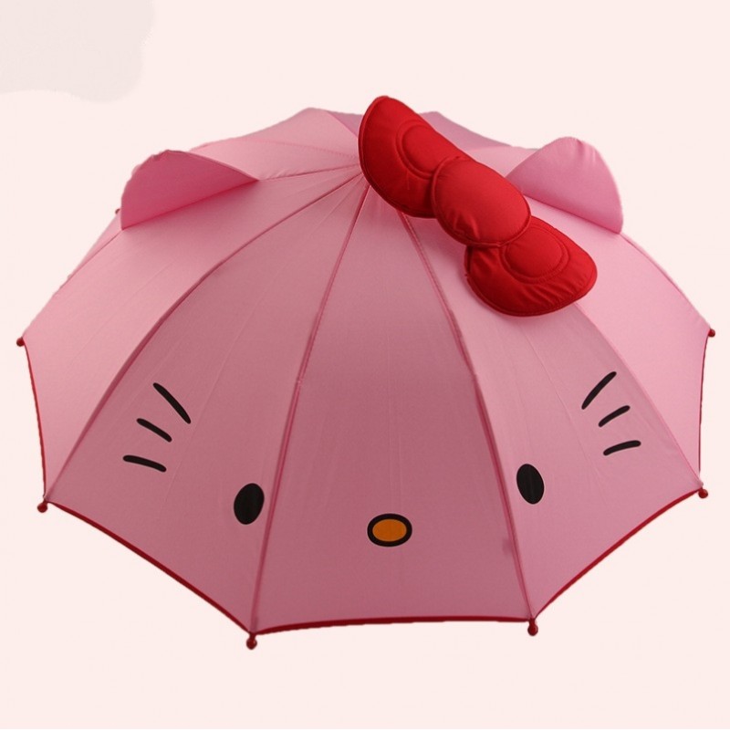 헬로키티 어린이 여아 우산 화이트