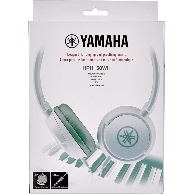 야마하 YAMAHA 헤드폰 화이트 HPH-50WH