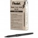 펜텔 Pentel Arts Tradio Stylo 스케치 펜 리필 블랙, 12개 박스