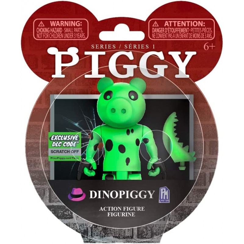 PIGGY 액션 피규어 - Dinopiggy Articulated Buildable 관절 조립 가능 시리즈 1 소장품