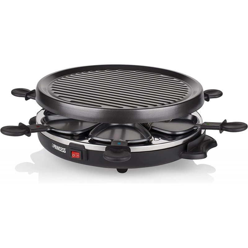 Princess 162725 플레이트 라클렛 논스틱 코팅 6인용 전기그릴 800W