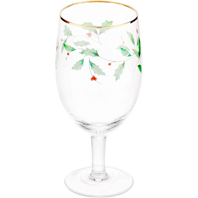 레녹스 홀리데이 유리컵 12 fl.oz. 아이스 음료잔  4개세트