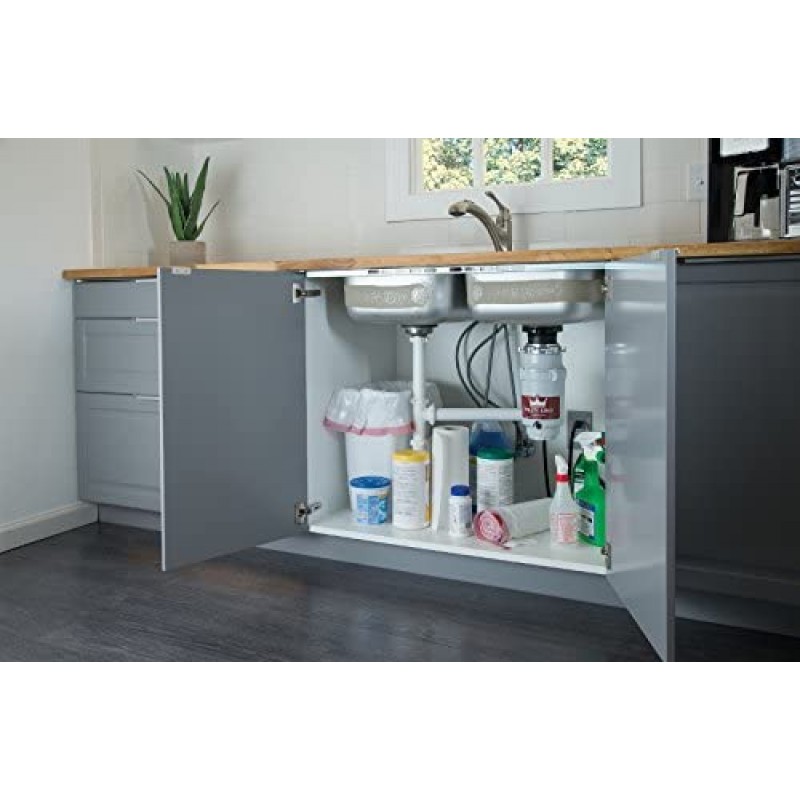 폐기물 왕 Waste King L-111 전원 코드가 있는 쓰레기 처리, 1/3 HP, 회색