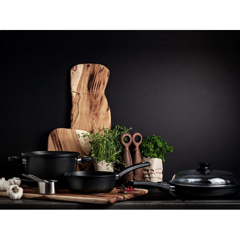 AMT Gastroguss 프라이팬 및 찜팬 직경 28cm 높이 7cm 주조 알루미늄