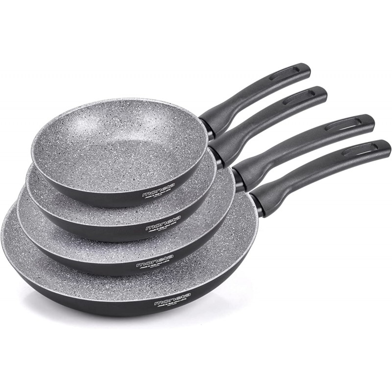 Moneta 모네타 팬 세트 18/22/24/28cm 알루미늄 논스틱 코팅 인덕션