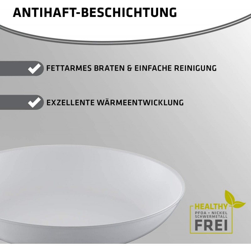 Berndes 베른데스 20cm 베지 인덕션 알루미늄 프라이팬 화이트