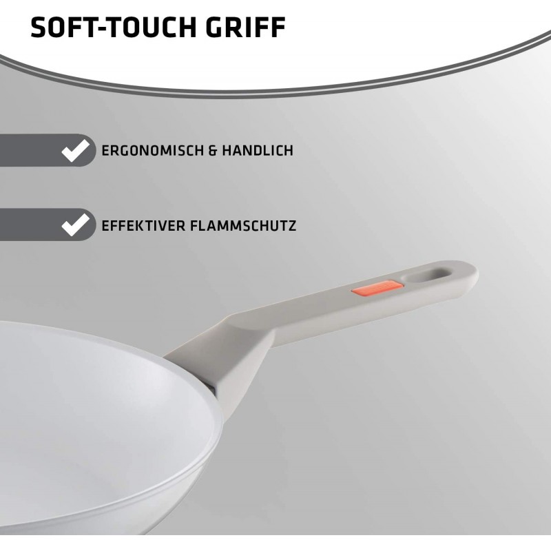 Berndes 베른데스 20cm 베지 인덕션 알루미늄 프라이팬 화이트