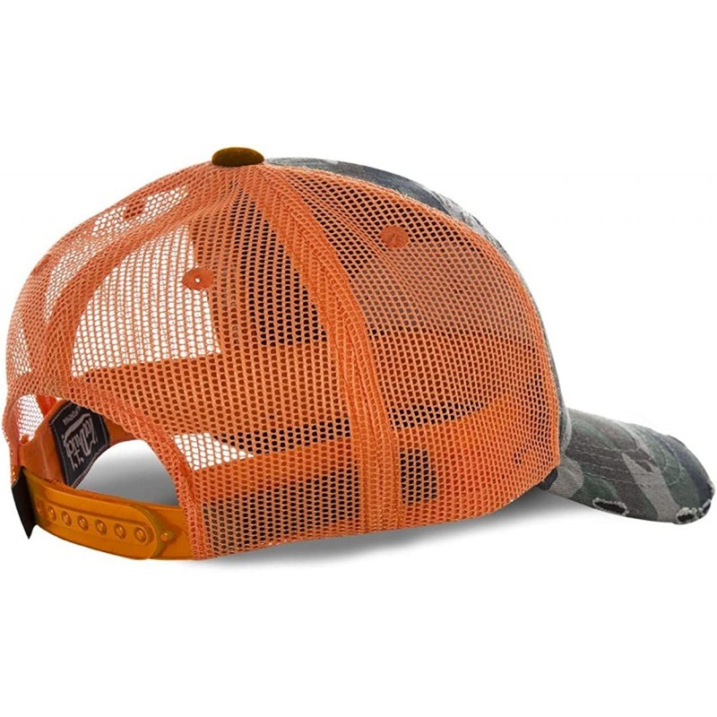 Von Dutch 본더치 남성용 오렌지 카모 트러커 모자