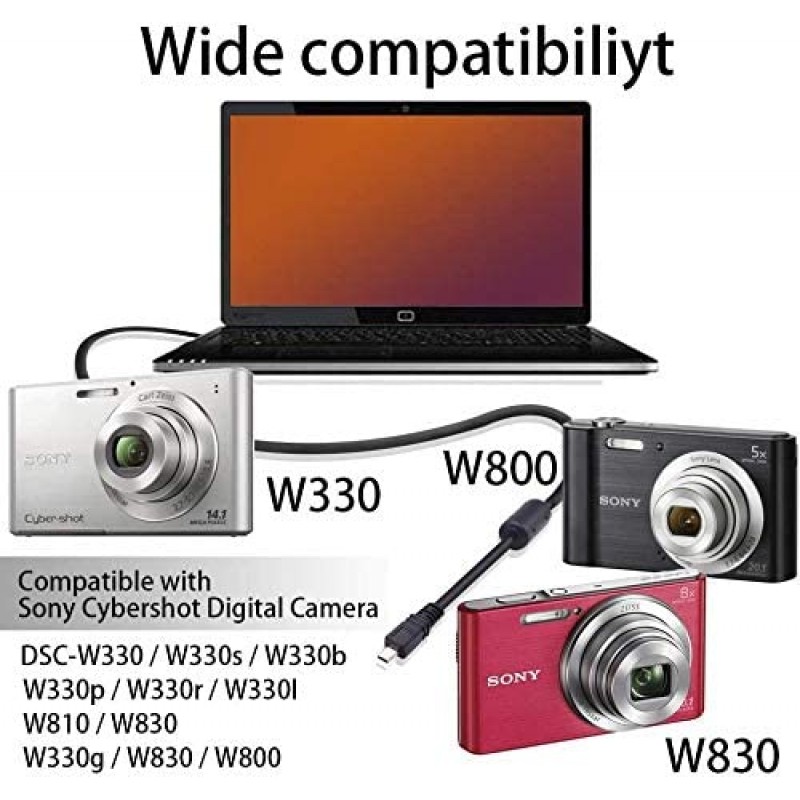 소니 카메라 사이버샷 LEAGY USB 데이터 충전 케이블 DSC W800 W810 W830 W330 S/B/P/R