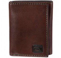 리바이스 Levi's 남성용 3단 지갑-매끄럽고 슬림한 신분증 창과 신용카드 지갑 포함
