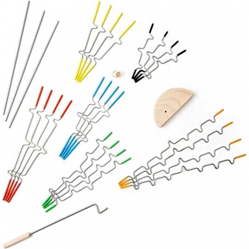 Melissa & Doug 멜리사 Suspend Family Game (31 pcs) - 와이어 밸런스 게임, 가족 게임 야간 활동