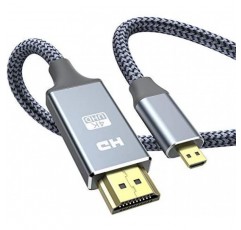 Snowkids 마이크로 HDMI - HDMI 케이블 Micro HDMI to HDMI 3 m (마이크로 typeD 수컷 - type A 수컷)